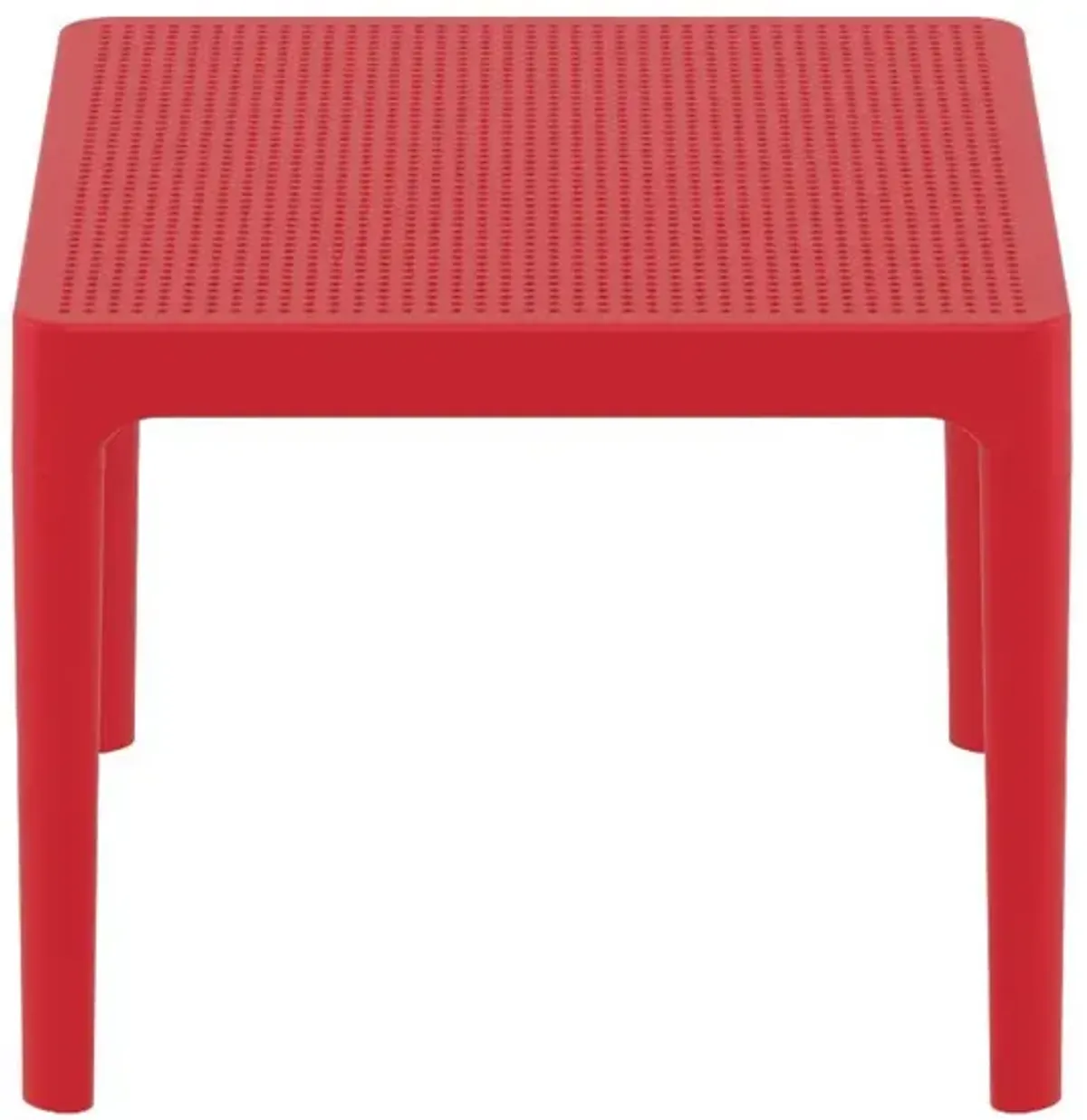 Compamia 24 Inch Outdoor Sky Side Table Red