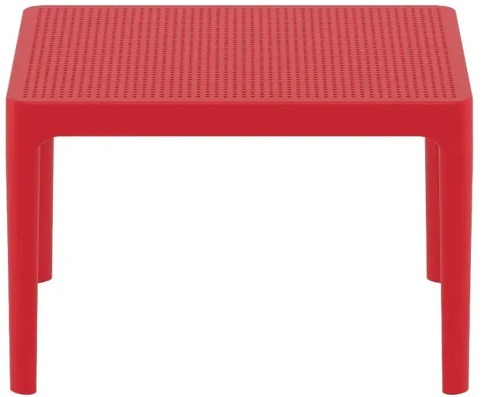 Compamia 24 Inch Outdoor Sky Side Table Red