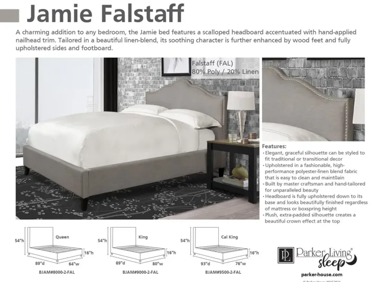 Jamie Collection Falstaff Grey King Headboard