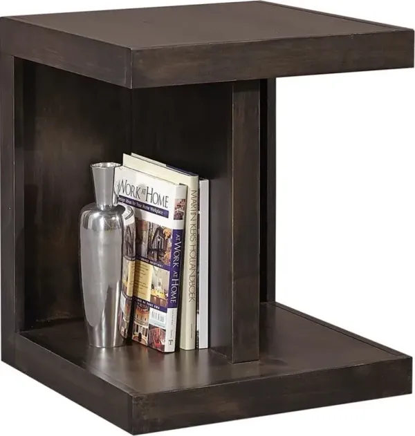 Aspenhome Avery Loft Ghost Black End Table