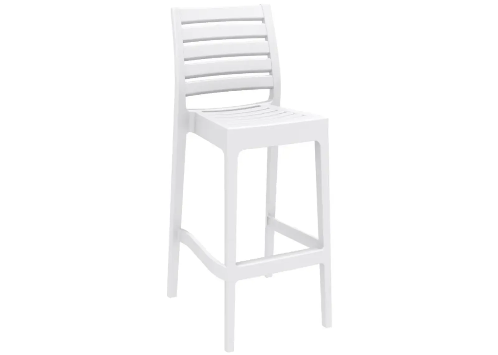 Compamia Sky Ares Square Bar Set with 2 Barstools White