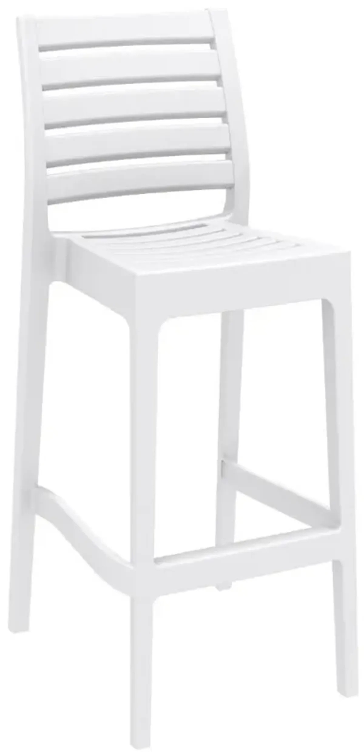 Compamia Sky Ares Square Bar Set with 2 Barstools White