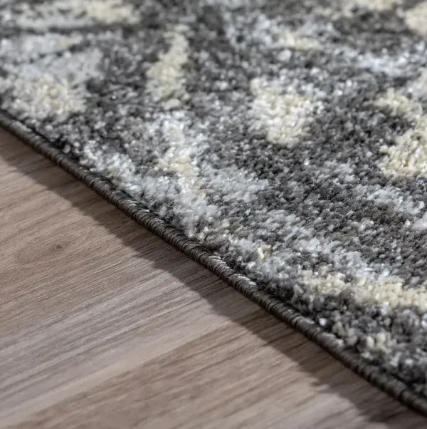 Dalyn Vintage Charcoal Grey Floral Elegance 5'X7' Area Rug