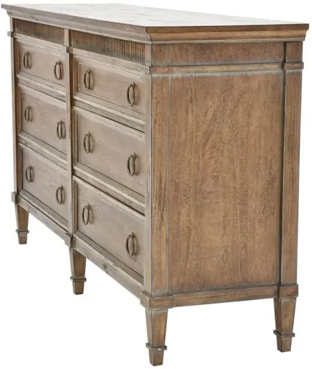 Noble Furniture Camelot 6-Drawer Dresser in Beachwood Finish