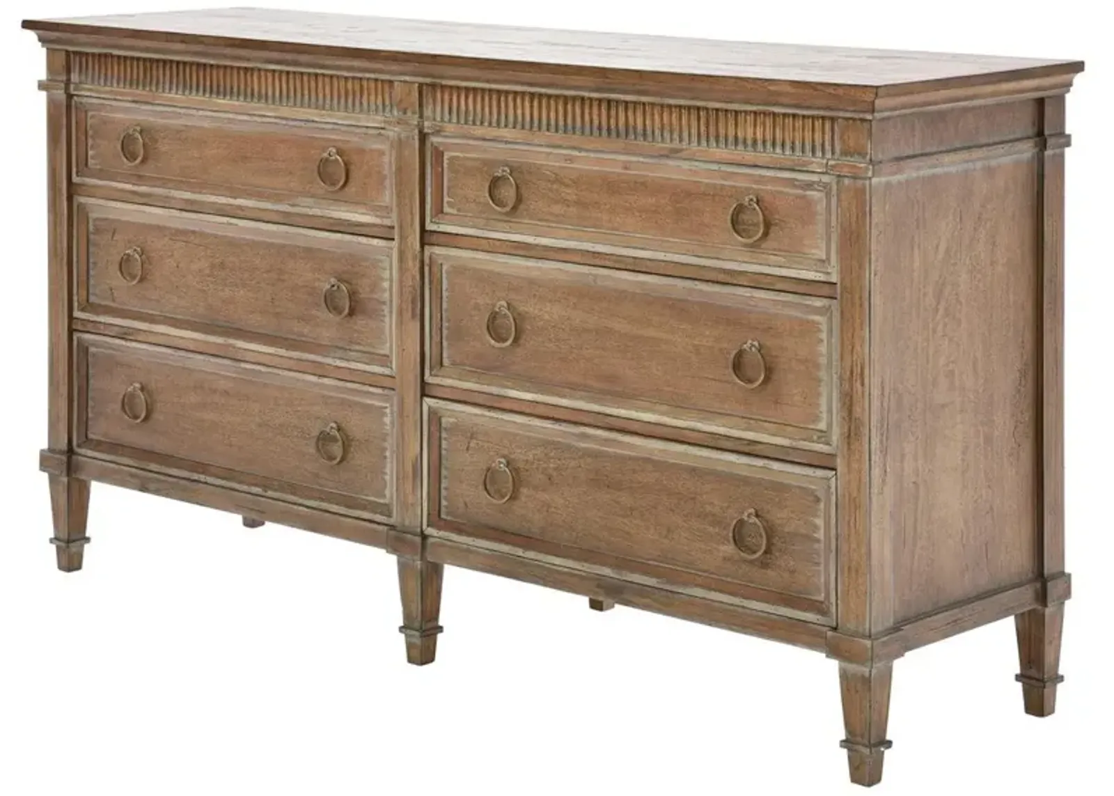 CAMELOT 6-DRAWER DRESSER IN BEACHWOOD FINISH