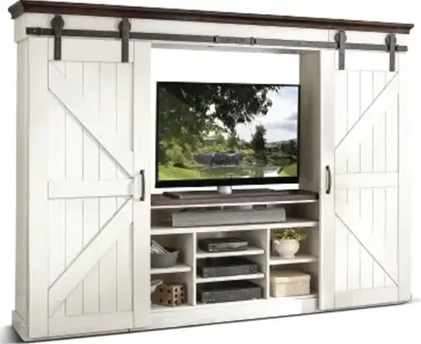 Sunny Designs Carriage House European Cottage Entertainment Wall