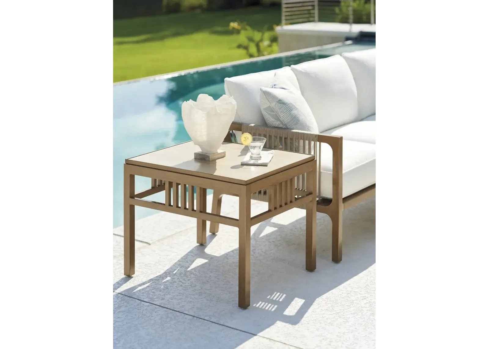 Tommy Bahama Outdoor by Lexington St. Tropez Rectangular End Table