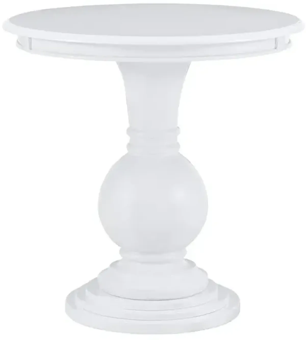 Powell Adeline Round Accent Table White