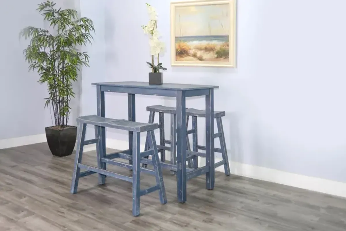 Sunny Designs Marina Ocean Blue Pub Table