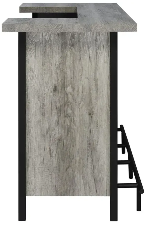 Coaster Bellemore Freestanding Home Bar Wine Cabinet Grey Driftwood