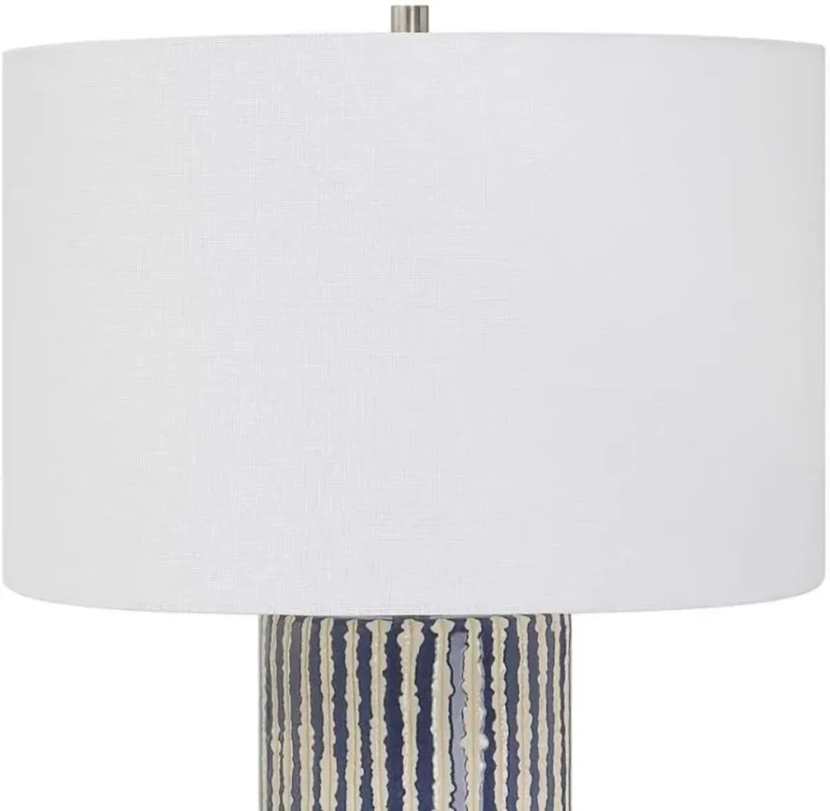 Uttermost Havana Blue/Off-White/White Table Lamp