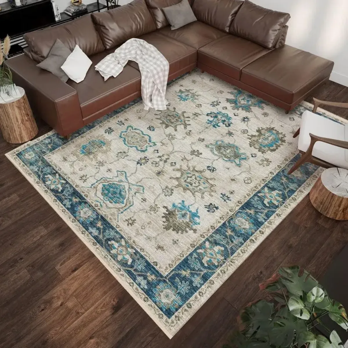 Dalyn Marbella Flax 5'X8' Area Rug