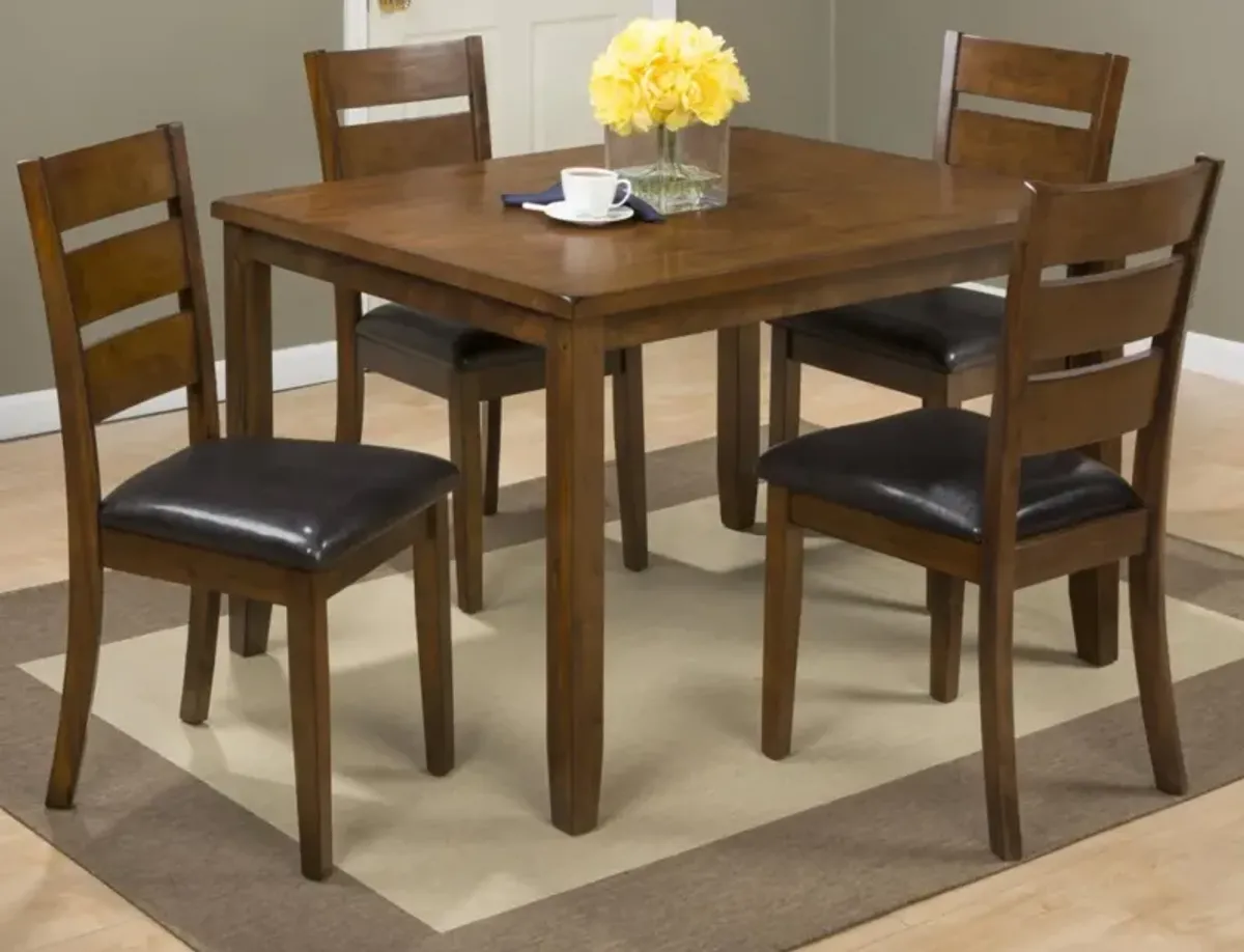 Jofran Plantation Dining Table with 4 Chairs Plantation Mango