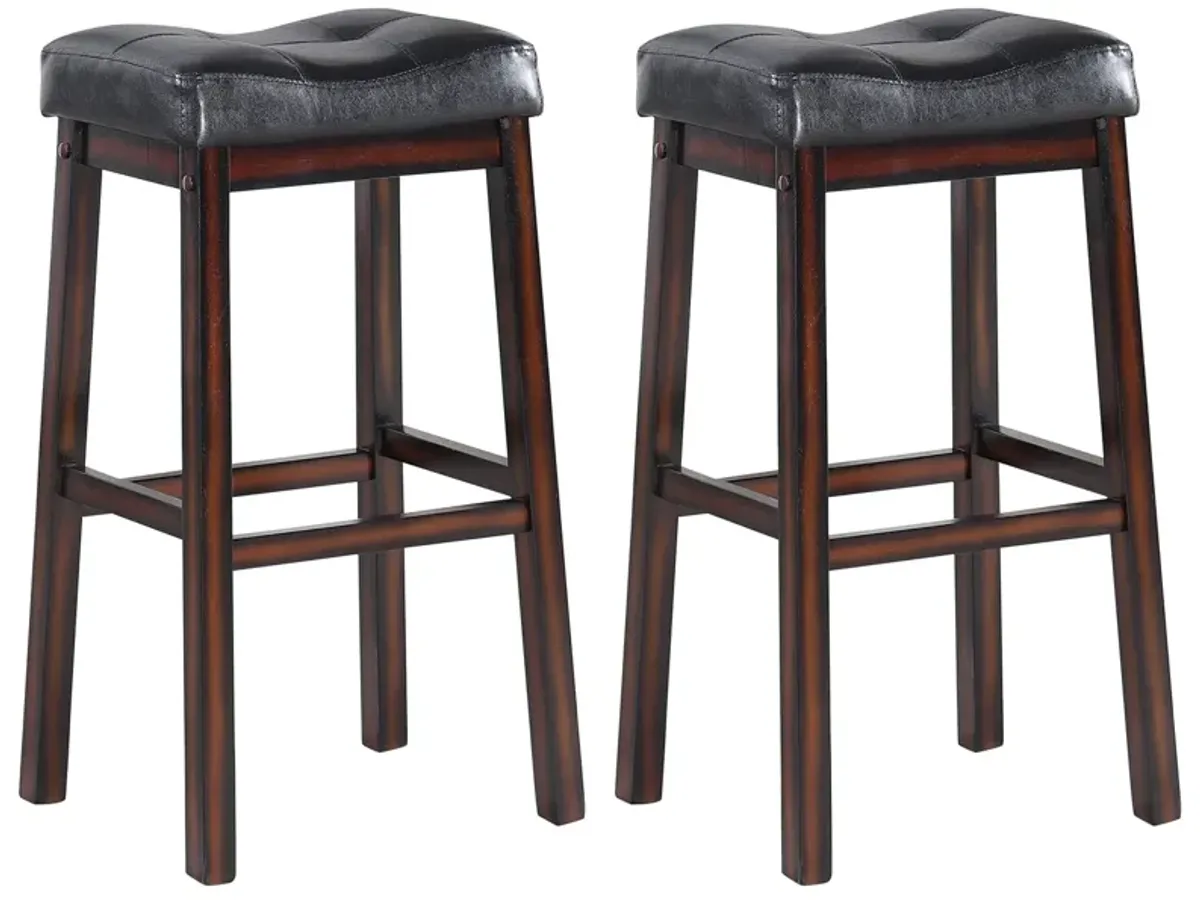 Coaster Donald Upholstered Bar Stool Cappuccino