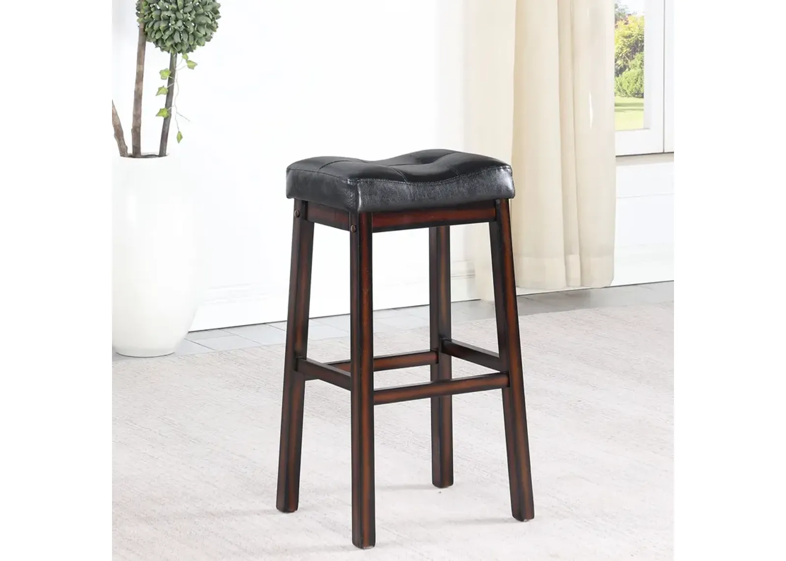 Coaster Donald Upholstered Bar Stool Cappuccino