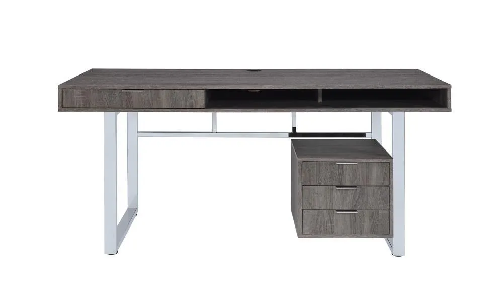 WHITMAN WRITING DESK WEATHERED GREY