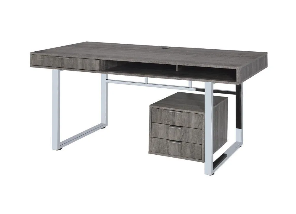 WHITMAN WRITING DESK WEATHERED GREY