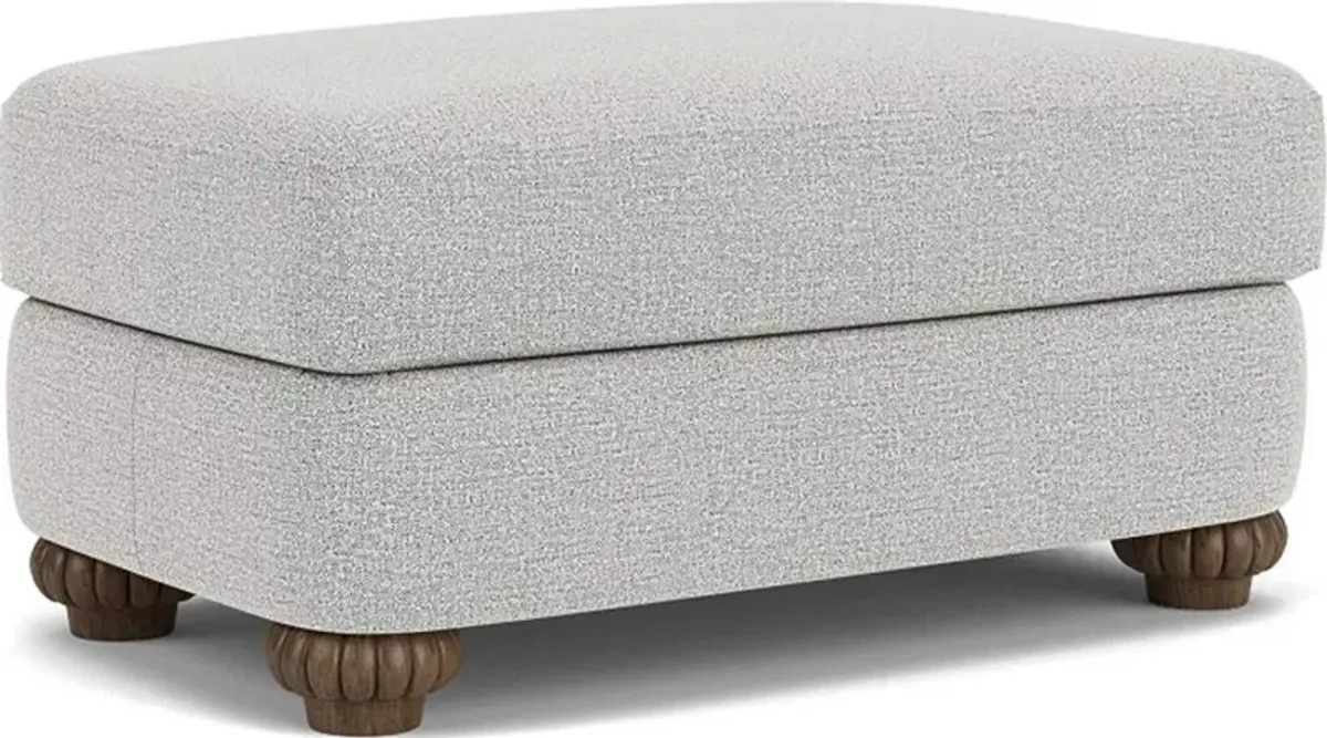 Flexsteel Patterson Silver Glacier Ottoman