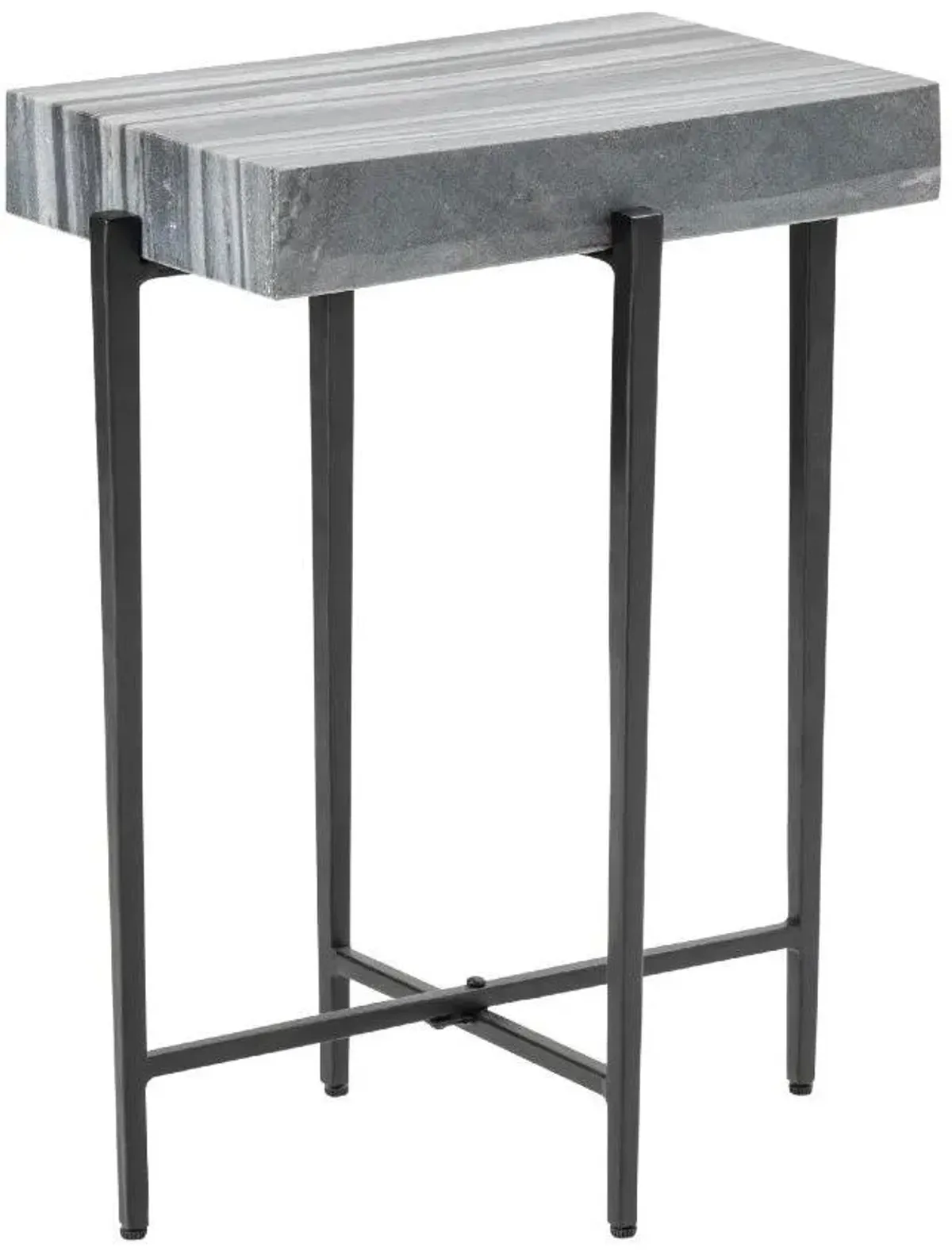 Crestview Bailey Black/Gray Accent Table