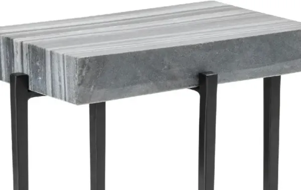 Crestview Bailey Black/Gray Accent Table