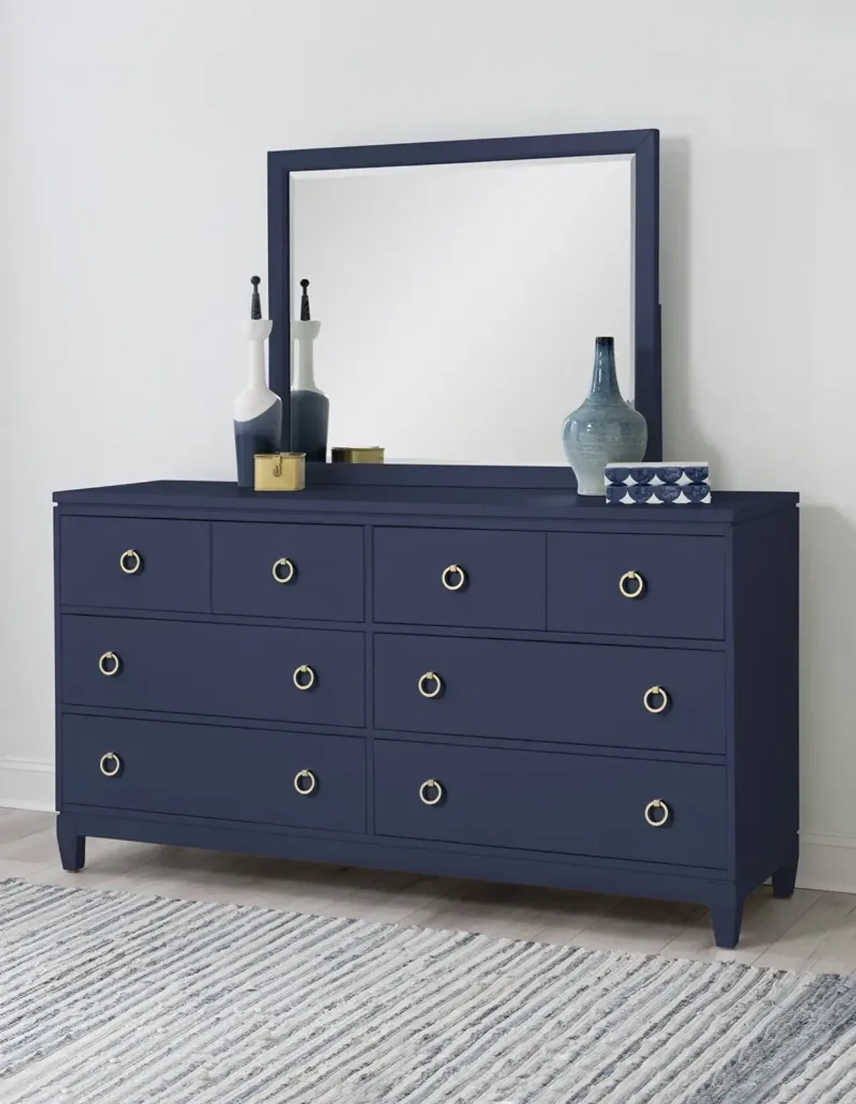 Legacy Classic Dresser Blue Finish Summerland Inkwell