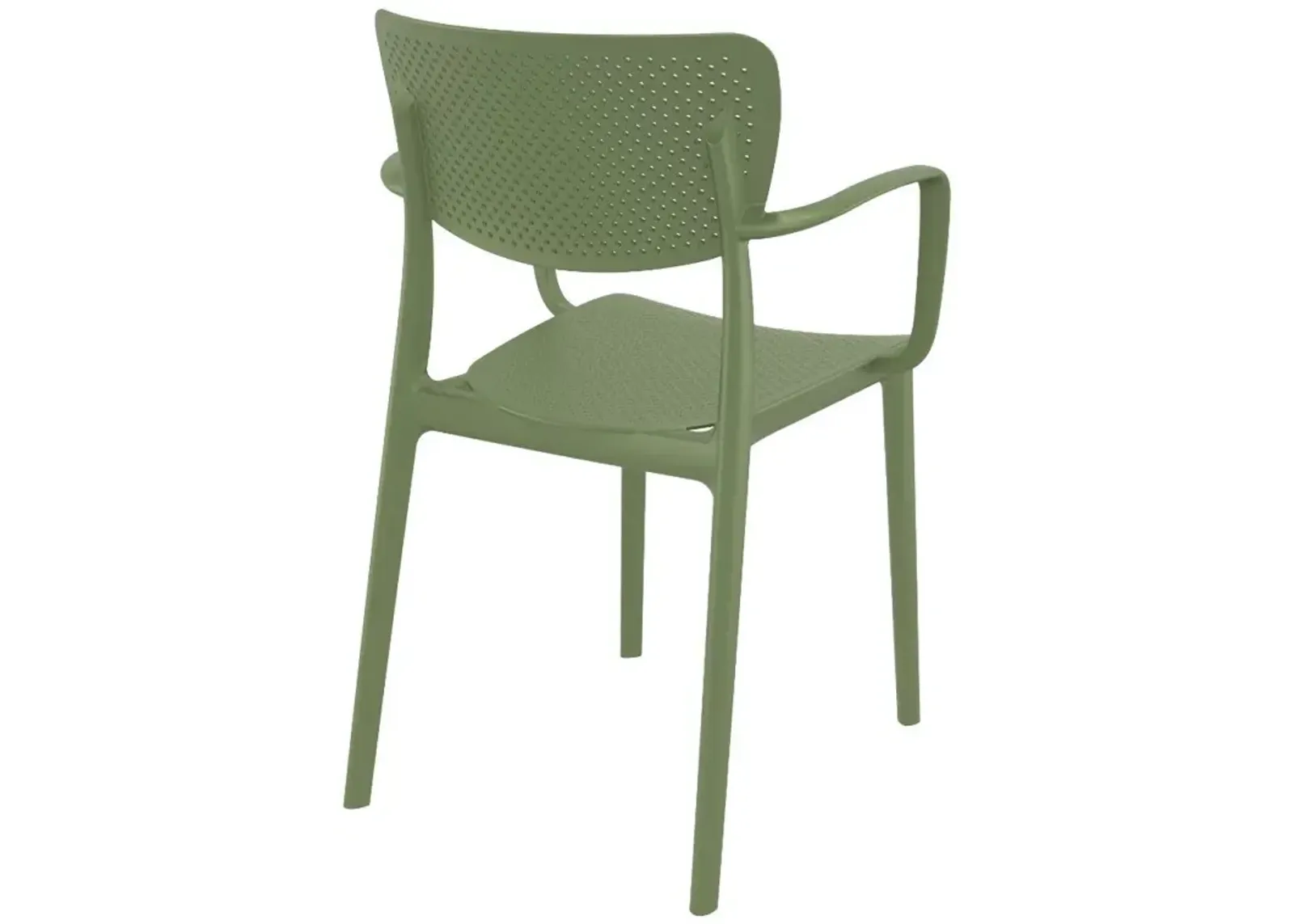 Loft Outdoor Dining Arm Chair Olive Green