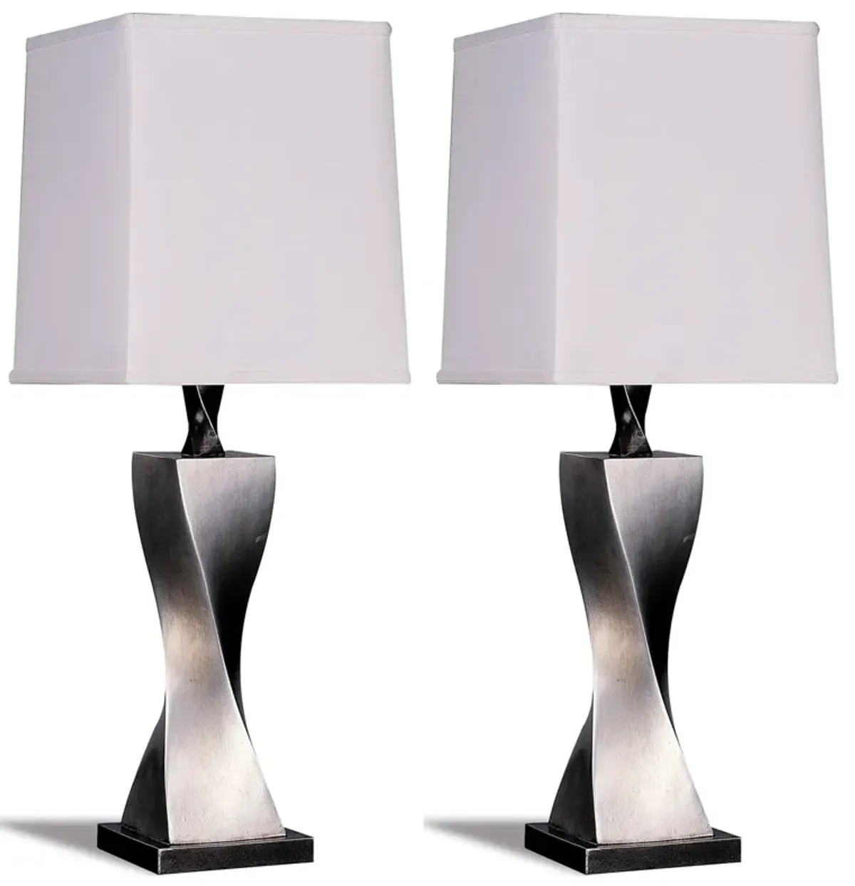 Coaster Keene 30 Inch Tapered Shade Table Lamp Silver