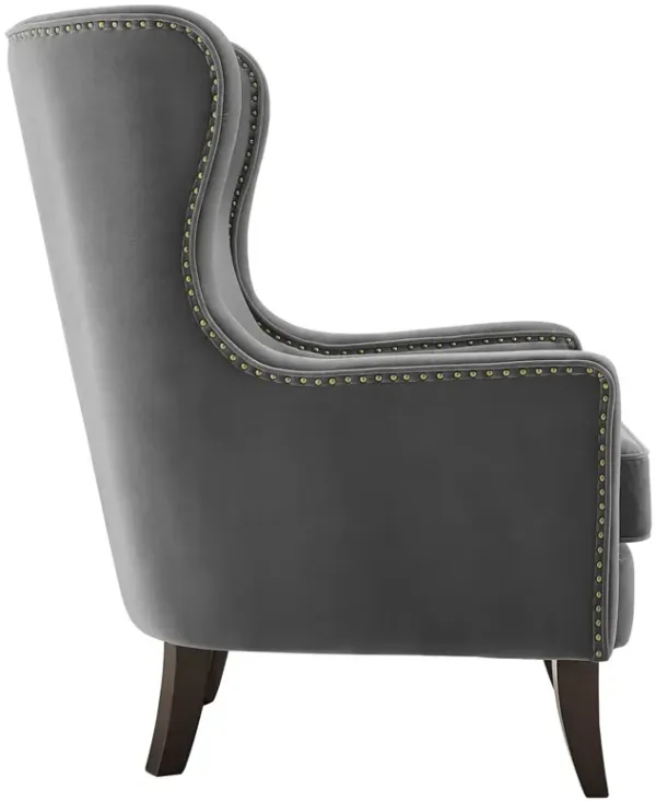 Steve Silver Rosco Charcoal Accent Barrel Chair