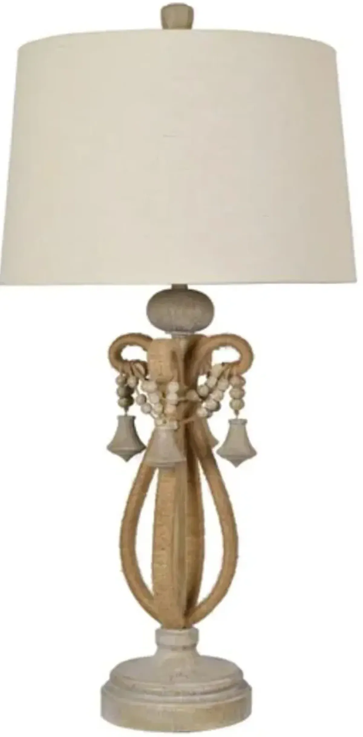 Crestview Augustine Beige/Brown Table Lamp