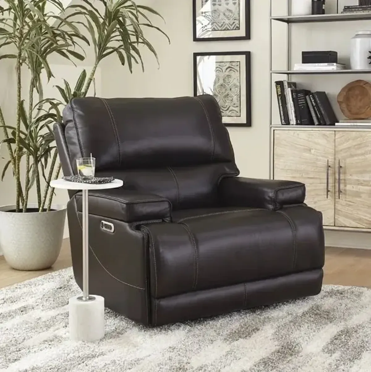 Parker House Whitman Power Recliner in Verona Coffee