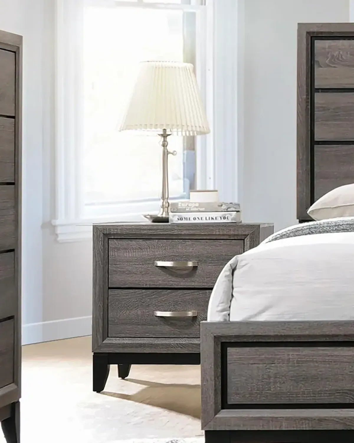 Coaster Watson 2-Drawer Nightstand Grey Oak