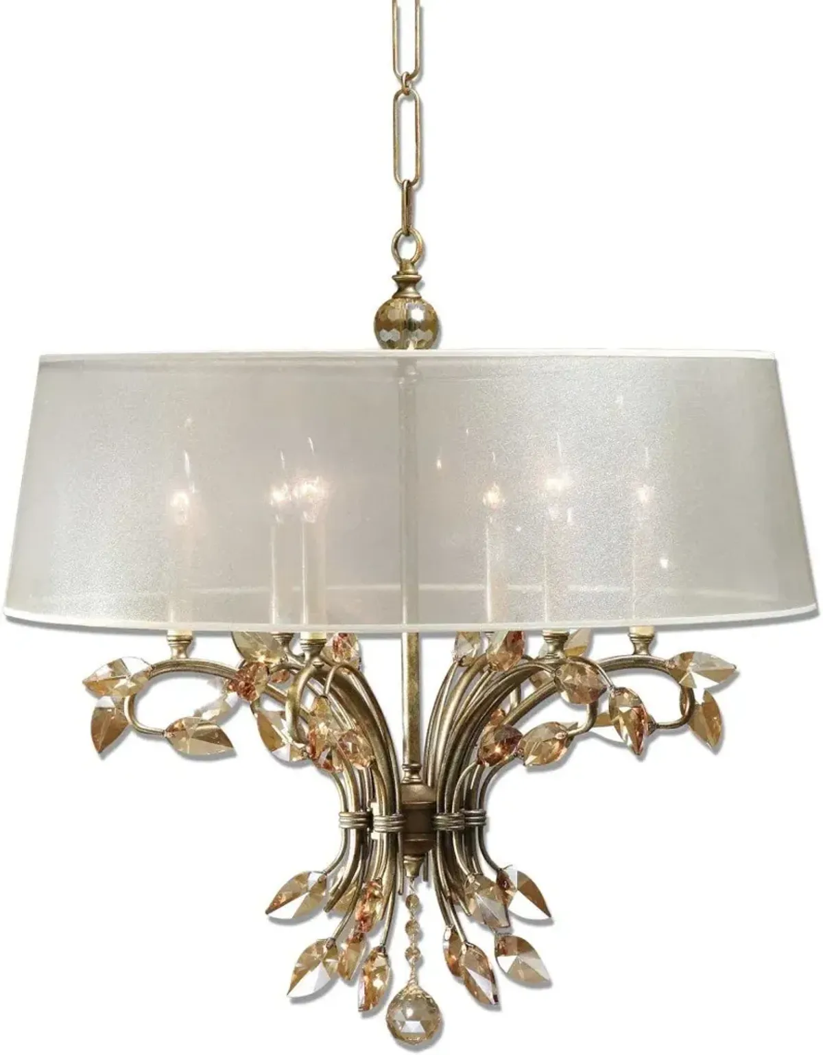 ALENYA BURNISHED GOLD CHANDELIER