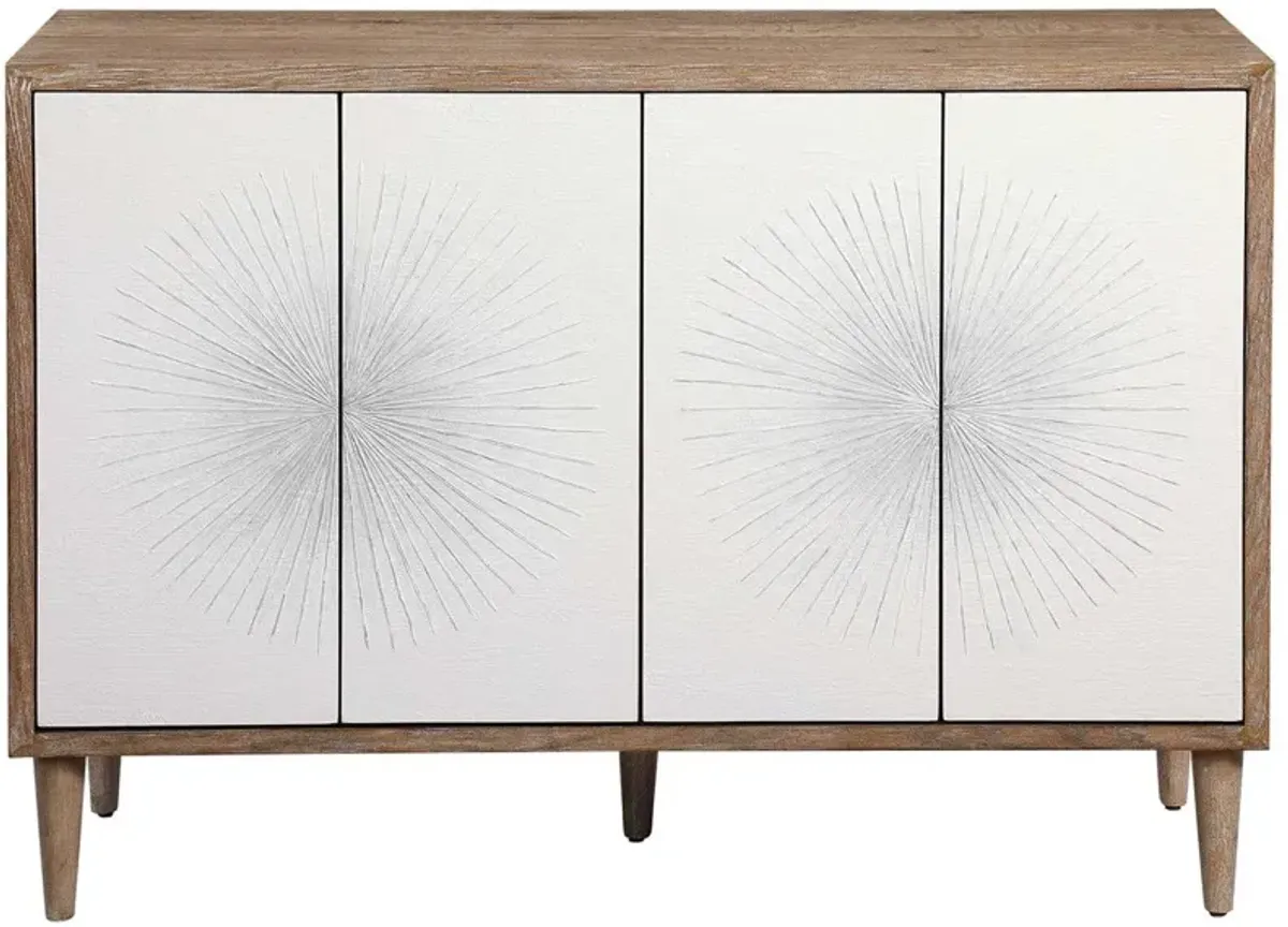 Uttermost Dani Matte White Accent Cabinet