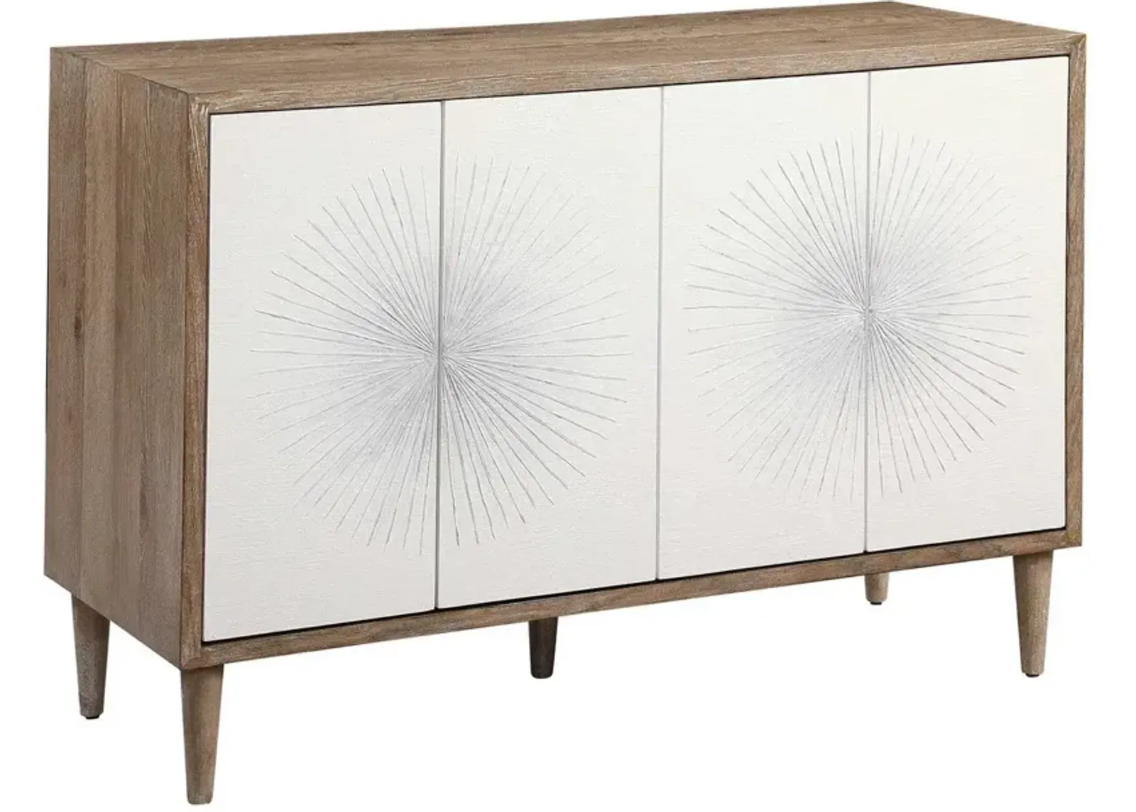 Uttermost Dani Matte White Accent Cabinet