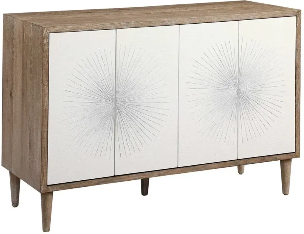 Uttermost Dani Matte White Accent Cabinet