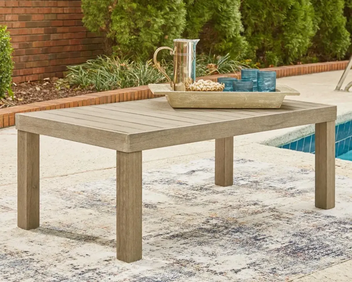 Ashley Silo Point Outdoor Coffee Table Brown Signature Design