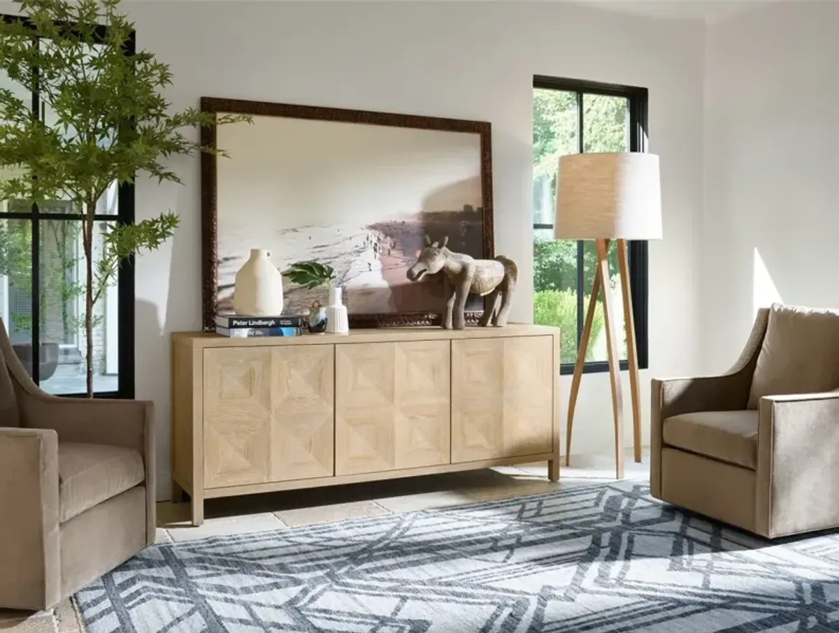 Universal Modern Farmhouse Sadie Beige Credenza Sideboard