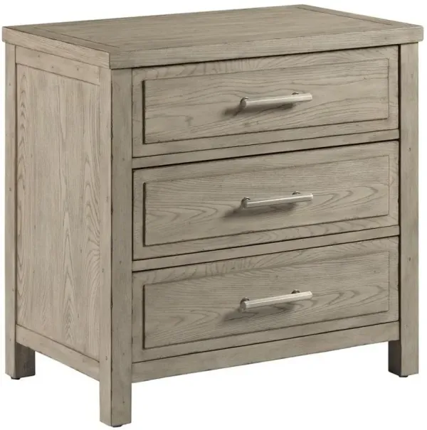 American Drew West Fork Baker Taupe Nightstand