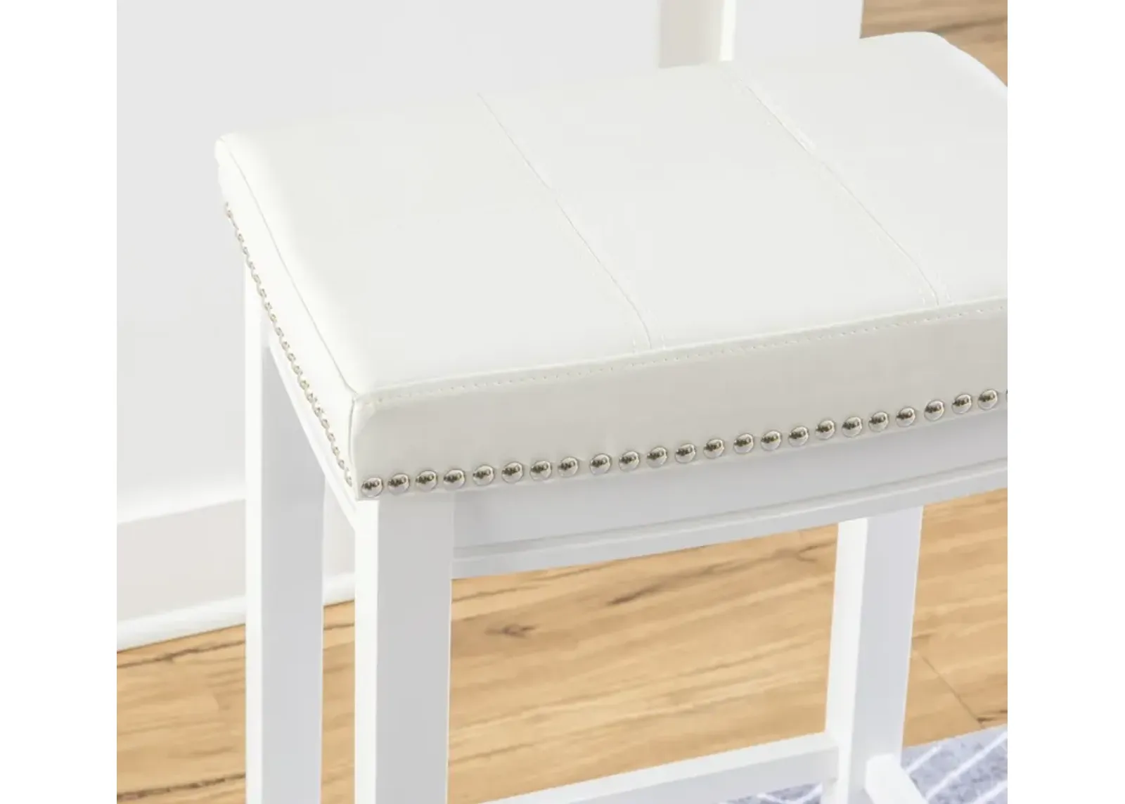 Linon Claridge Counter Stool White