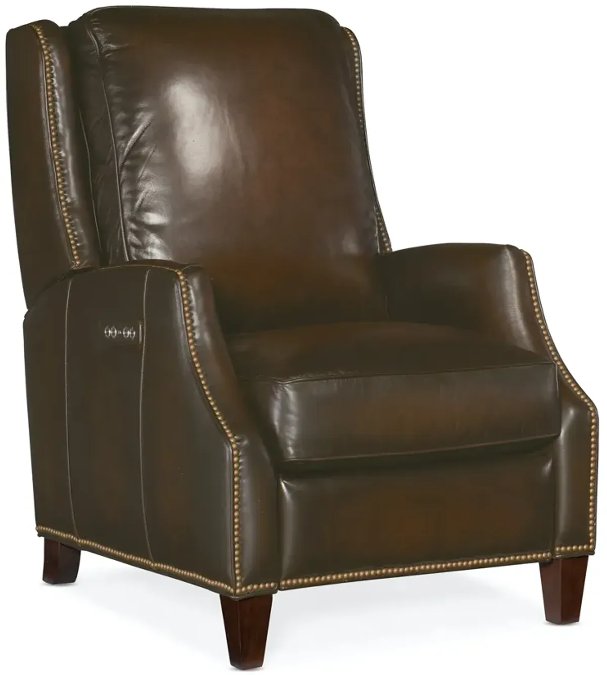 Hooker Furniture Kerley Sarzana Fortress Power Leather Recliner with Power Headrest Chair