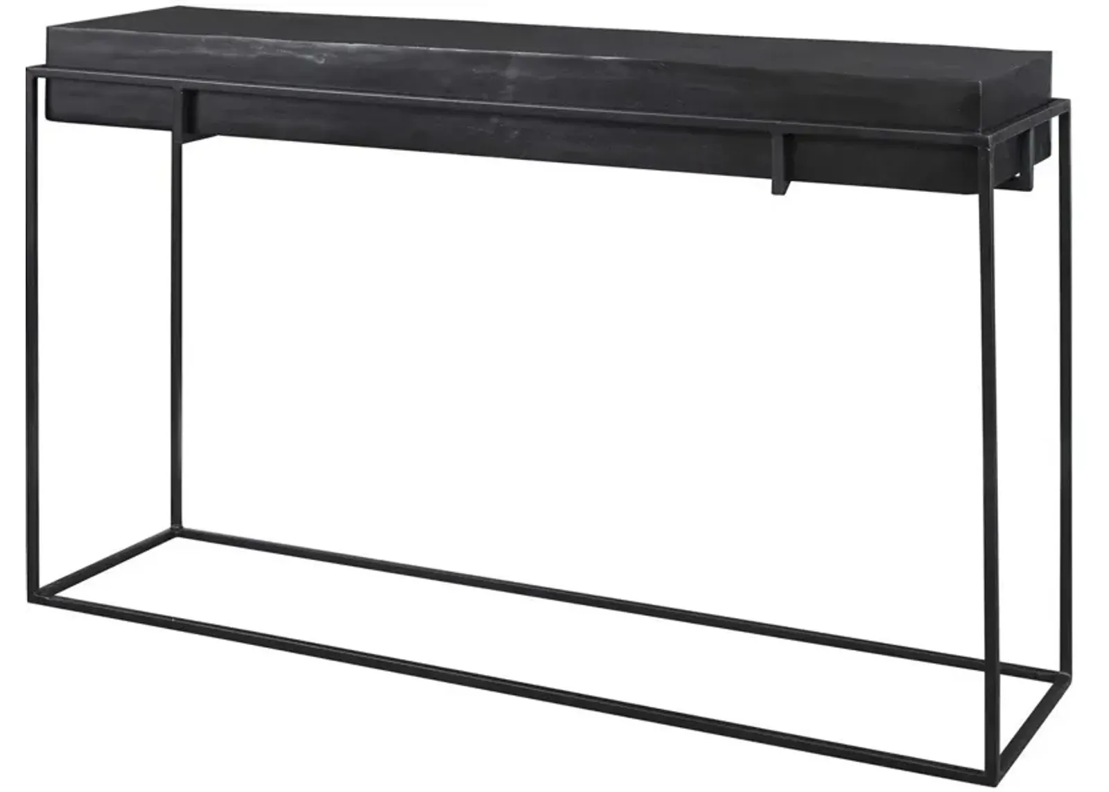 Uttermost Telon Dark Oxidized Black Modern Console Table