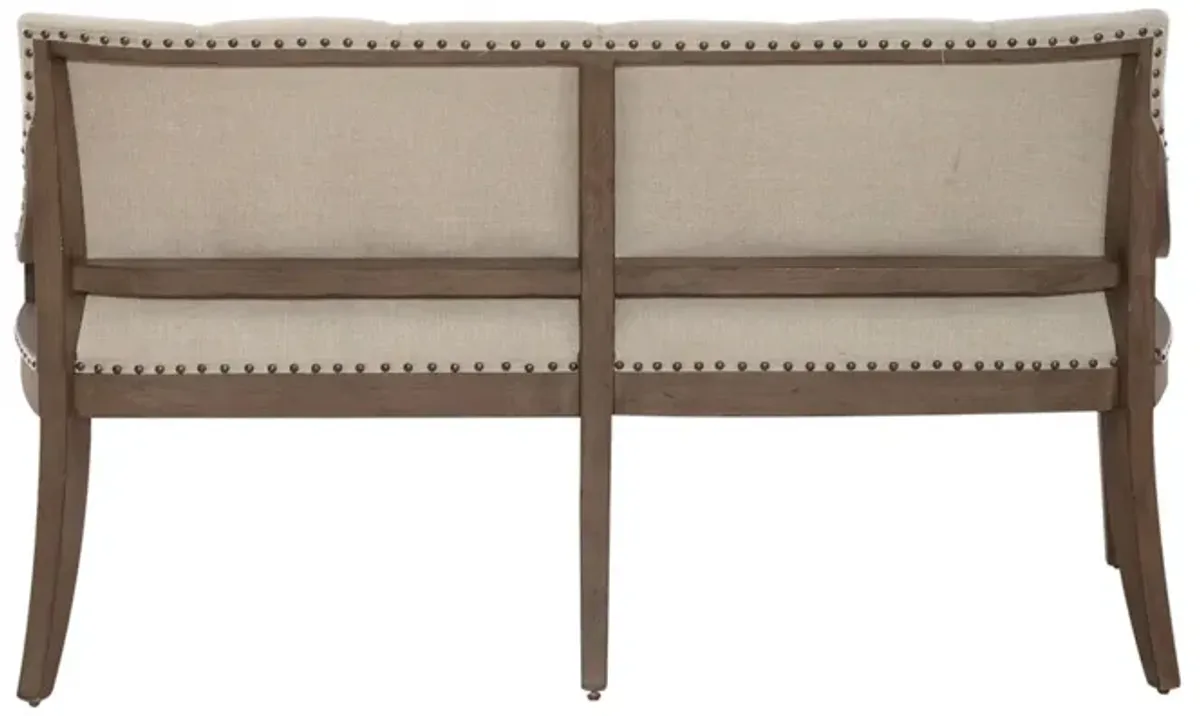 Liberty Furniture Americana Farmhouse Beige/Dusty Taupe Shelter Dining Bench