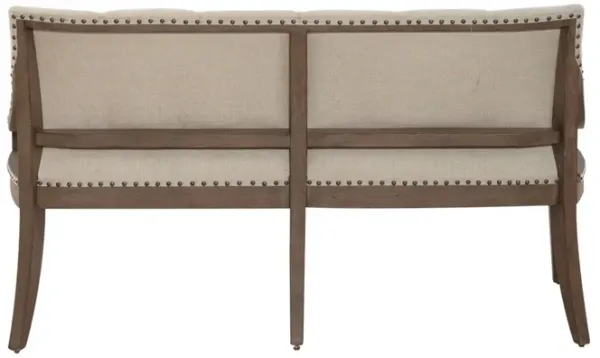 Liberty Furniture Americana Farmhouse Beige/Dusty Taupe Shelter Dining Bench