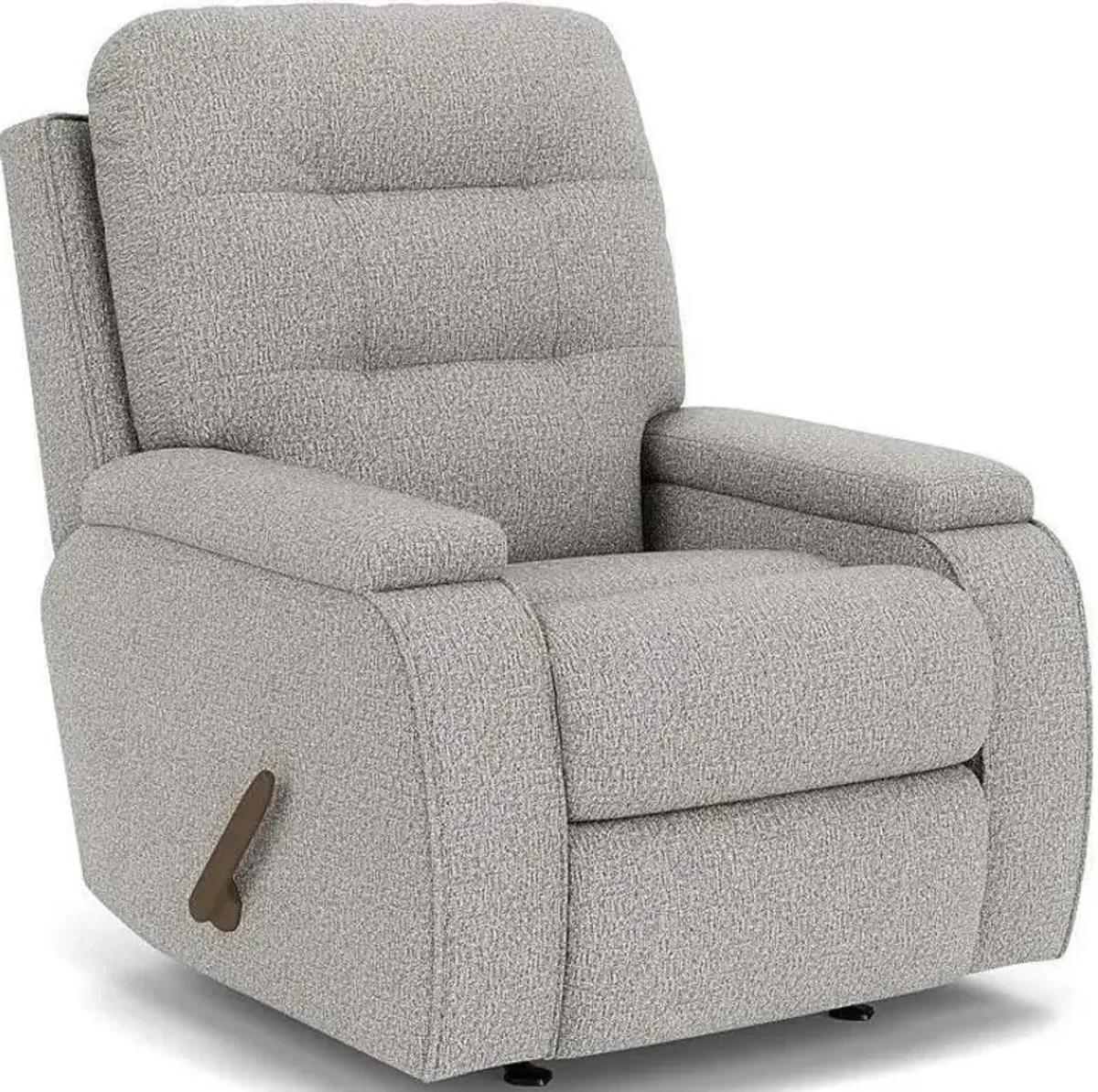 Flexsteel Kerrie Silver Spray Rocking Manual Recliner