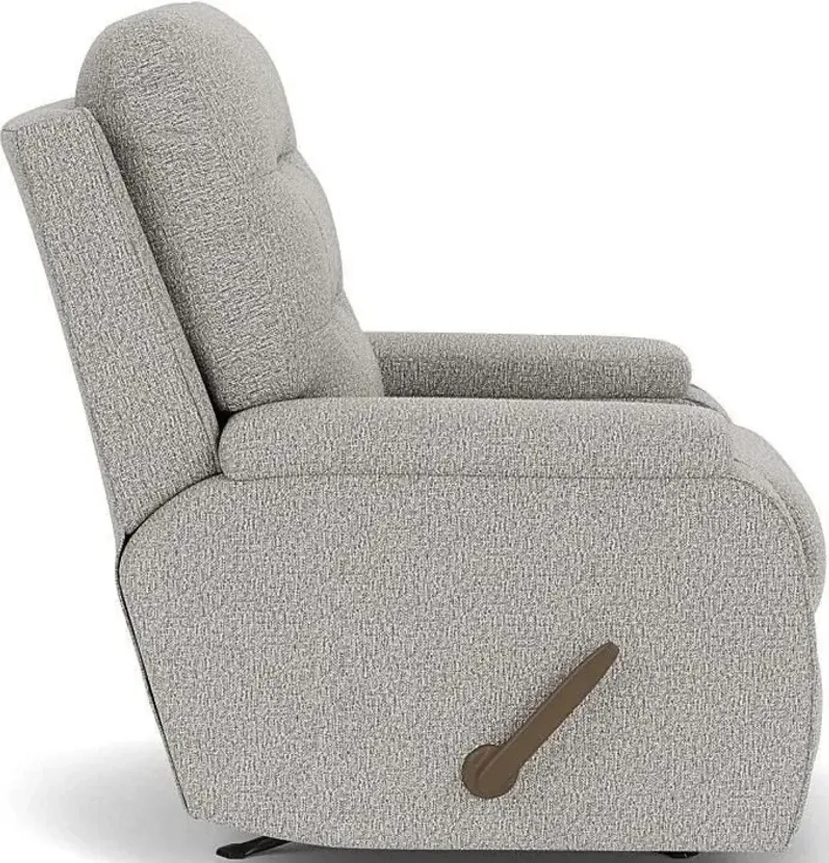 Flexsteel Kerrie Silver Spray Rocking Manual Recliner