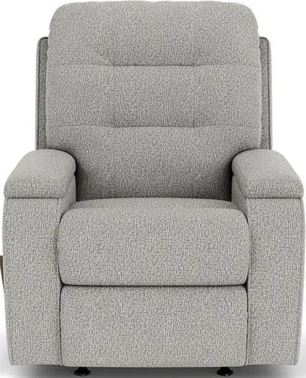 Flexsteel Kerrie Silver Spray Rocking Manual Recliner
