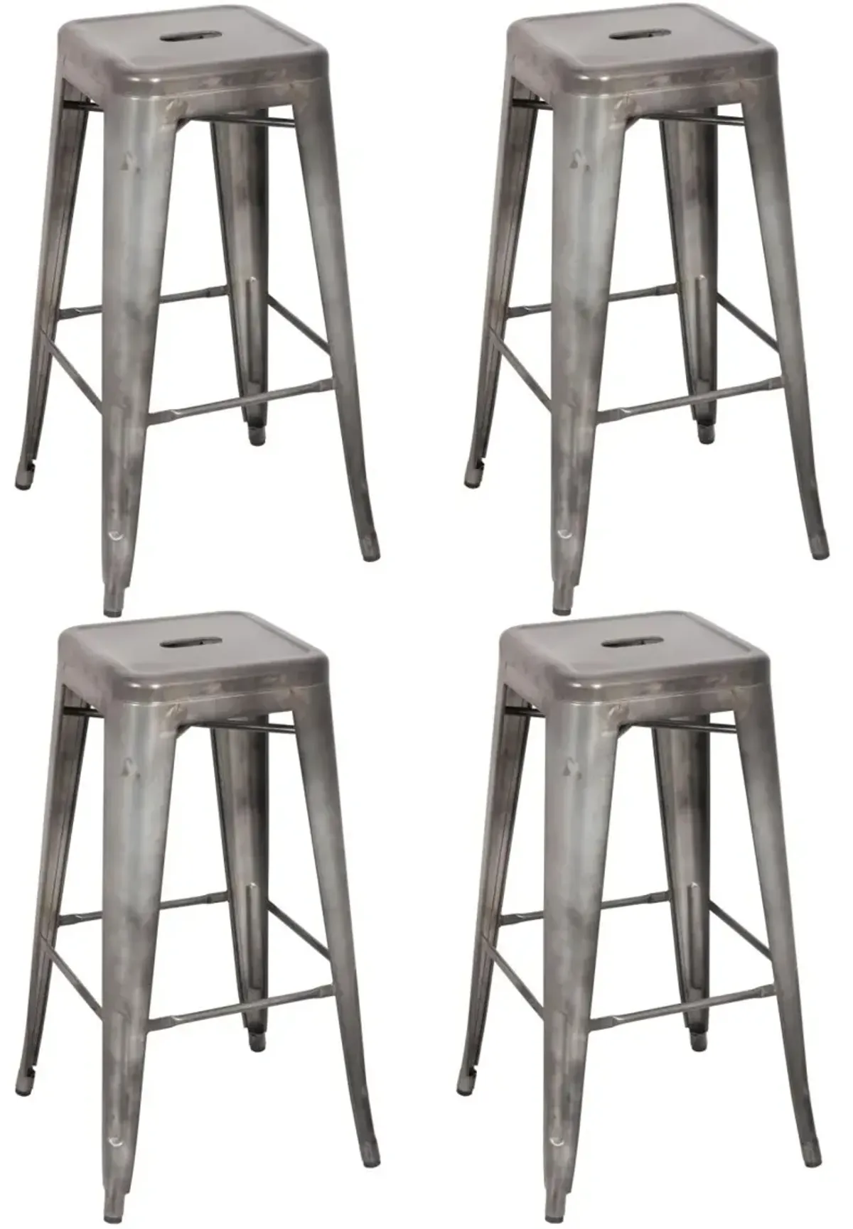 Chintaly Galvanized Steel Bar Stool