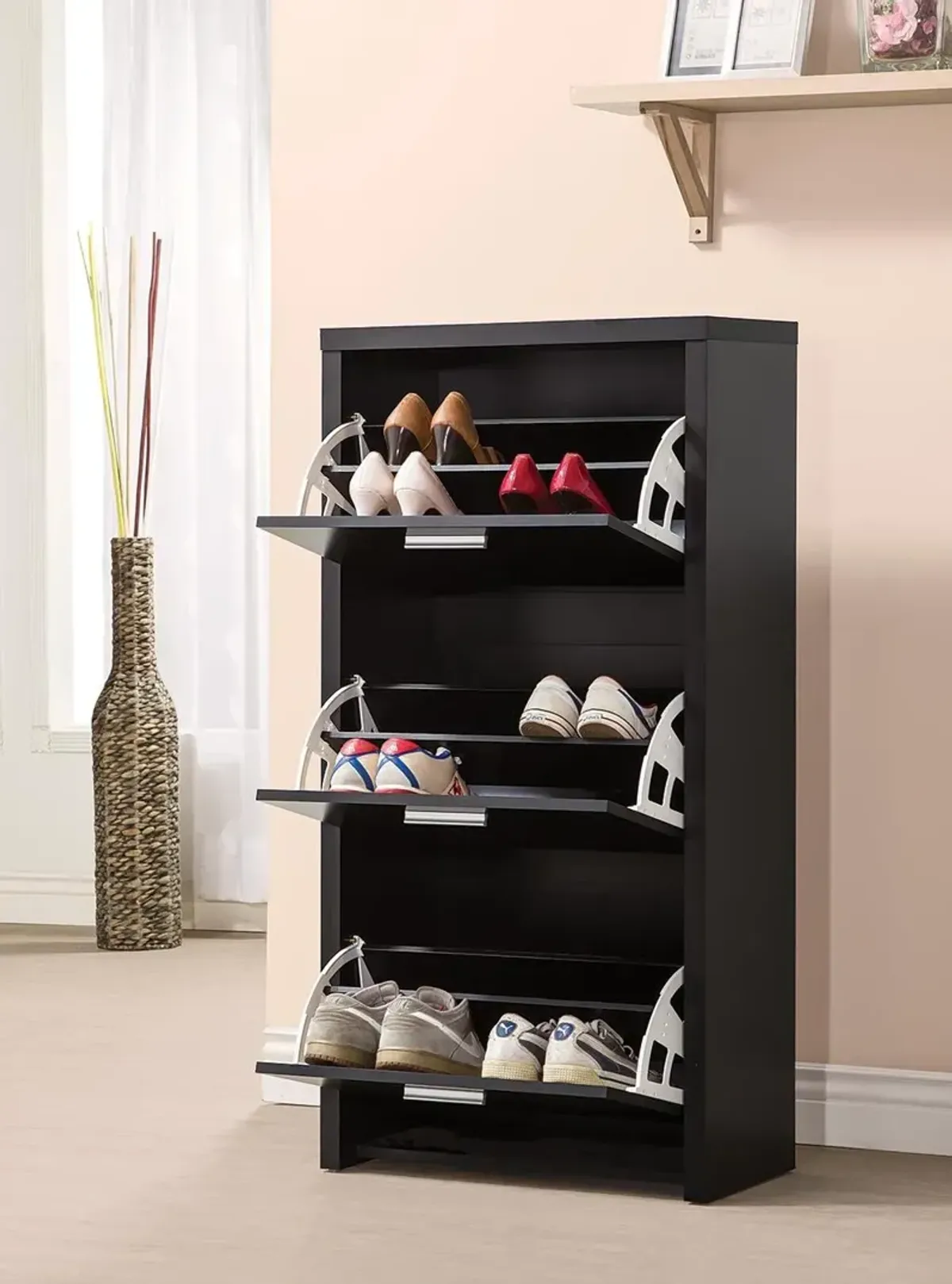 Coaster Shoe Cabinet Black