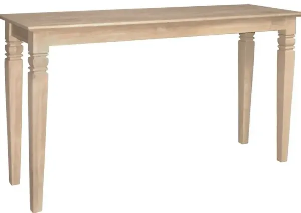 John Thomas Sofa Table in Pearl/Driftwood