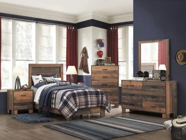 SIDNEY TWIN BED RUSTIC PINE